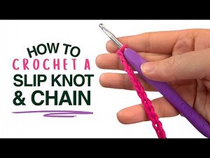 How to Slip Knot and Chain in Crochet for Beginners | Beginner Crochet Tutorial 🧶