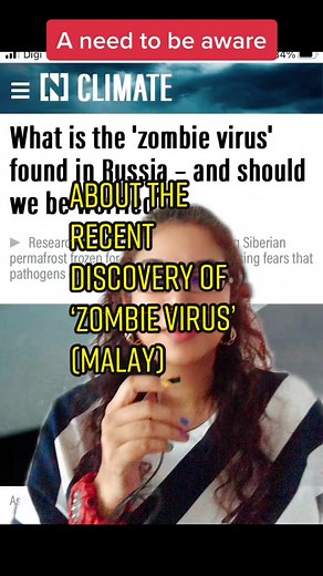 A new discovery, be aware and be prepared 💔 #fypviral #malaytiktok #zombie #virus #beaware #bealert #sciencediscovery #scary #penemuan #sains #benar #foryoupagemalaysia