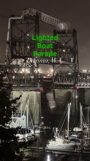 Tonight the Lighted Boat Parade started at the Point Defiance Docks near Anthony’s then sailed along the waterfront to the Dock St Marina on the Thea Foss. I loved watching it, even though the videos on my phone aren’t very good and didn’t do this justice. Chock full of holiday delight! #movetotacoma #tacomawashington | MoveToTacoma.com