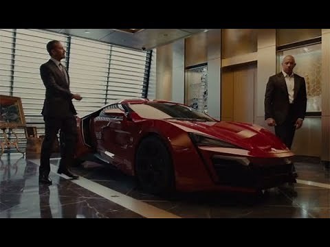 ワイスピ7 ライカン.・ハイパースポーツ シーン 空飛ぶライカン ワイルドスピードスカイミッション
