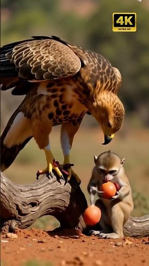 Eagle's Feast, Monkey's Treat: Savanna Life Unfolds Before Your Eyes! | #AfricanWildlife
