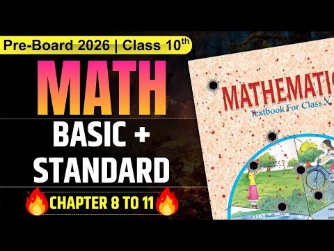 Class 10 Maths Complete Revision (Chapter 8 to 12) ✅ | One Shot Marathon | Pre-Boards & Boards 2026