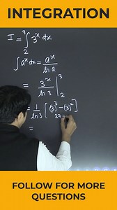 Learn a quick and smart integration trick to solve this integral in seconds. Perfect for Class 11, Class 12, JEE, NDA, and competitive exams. Short, clear, and exam-oriented explanation. 📚 Topic: Integration ⏱️ Format: YouTube Short 🎯 Useful for exams and concept clarity 👉 Watch till the end for the final trick! integration integration tricks easy integration integration short maths shorts maths tricks calculus integration integration problem class 12 maths jee maths one line integration vira