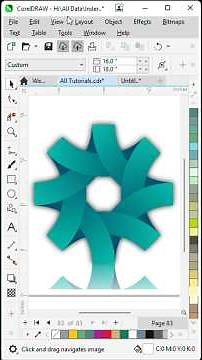 How I Design 3d Circle Logo in CorelDRAW | CorelDRAW Tutorial | Logo Design #shorts #logo