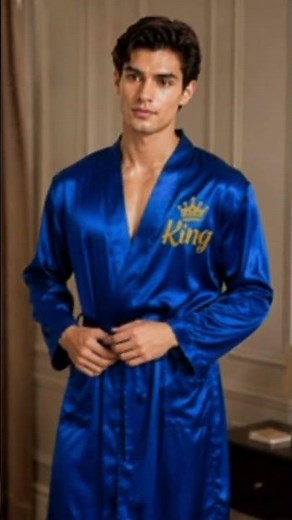 🖤 Personalized Men’s Robe – Custom Embroidered Luxury Bathrobe for Men 🖤
