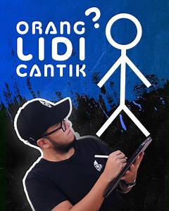 322K views · 6.8K reactions | Macam mana nak lukis orang lidi bagi cantik? Boleh terus lukis jadi orang elok-elok lagi. #beranibuat | Berani Buat | Facebook