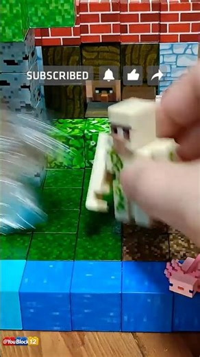 ツッコミ所の多いアイアンゴーレム召喚 #minecraft