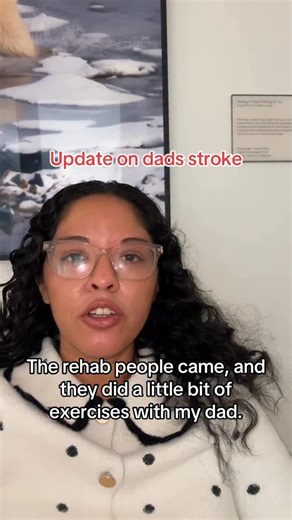 Karina Reyes on Instagram: "They said he’s doing so much better than the last time they saw him and hopefully the case manager comes up with a list of rehabs that have the one I want him to go to. #strokeawareness #strokerecoverylife #strokerecovery"