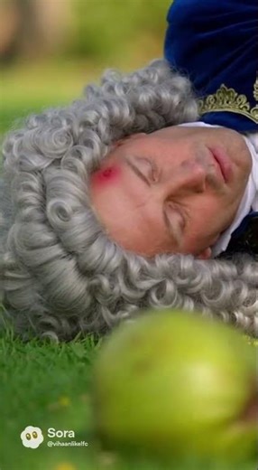 If Isaac Newton Sat Under A Coconut Tree! #sora #funny #science