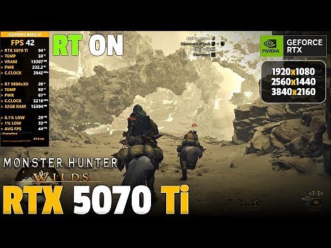 RTX 5070 Ti + 9800x3D - Monster Hunter Wilds (Full Game) - 1080p, 1440p, 2160p