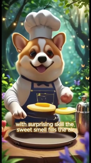 Corgi Chef Makes Pancakes | Cute Dog Cooking Breakfast