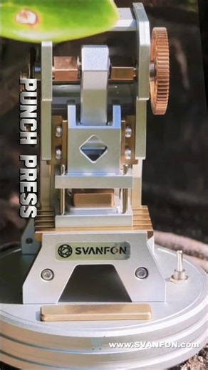 Mini Punch Press | SVANFON Compact Stamping Model: Working Mechanical Decor & Collectible Replica