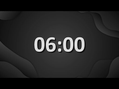 6 Minute (360 Seconds) Countdown Timer
