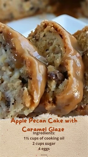 42K views · 265 reactions | Apple Pecan Cake with Caramel Glaze | Cakecrafted Recipes | Facebook