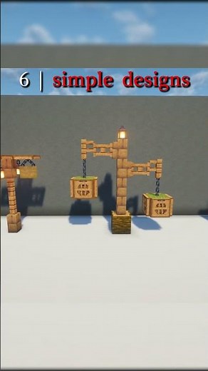6 Simple Minecraft Designs You NEED 🏠 #minecraft