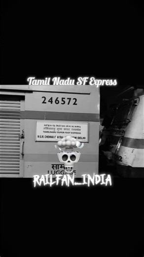 Tamil Nadu SF Express💯||Pt-15 Normal *train* |#indianrailways #railfaning#shorts‪@railfan_india10‬