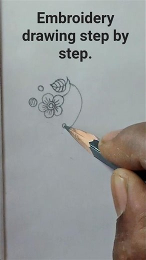 Easy for draw to embroidery drawing. #art #drawing #embroidery #simple.