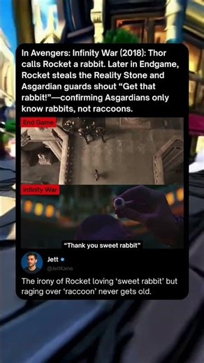 Why Thor calls Rocket Rabbit