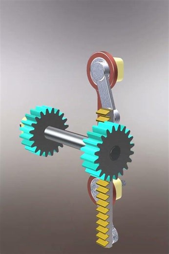 Rack-and-Pinion Parallelogram Mechanism ⚙️ #shorts