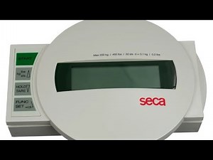 Calibration adjustment of a Seca 769/ 780/ 799/ 869/ 899 physician scale