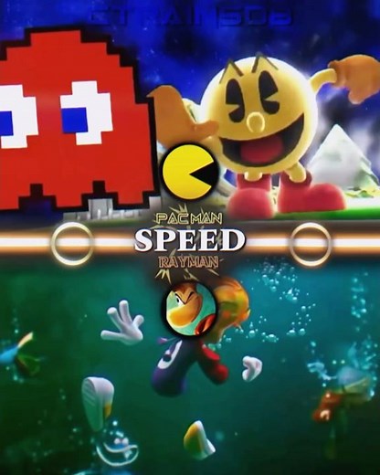 PAC MAN #vs RAYMAN #rayman #pacman #edit #alightmotion #videogames #powerscale #etc