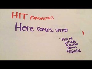 Hit favorites here comes spring dvd menu walkthrough