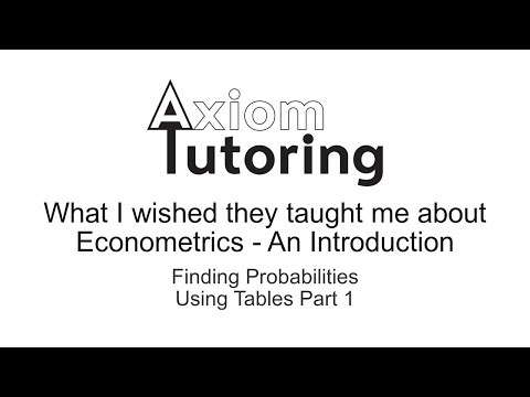 51 Finding probabilities using tables Part 1