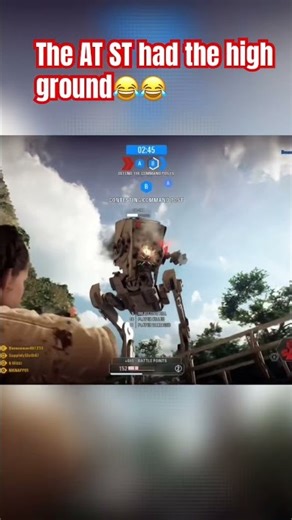 How did he get up there😂#StarWars #starwarsbattlefront2 #battlefront2 #swbf2 #ytshorts #shortsfeed