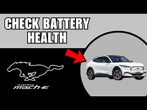How To Check Battery Health On Ford Mustang Mach E