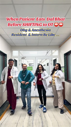 Patient Eats Dal Bhat Before Surgery