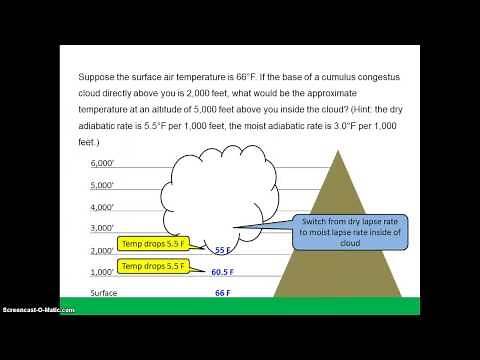Adiabatic Lapse Rate Problem