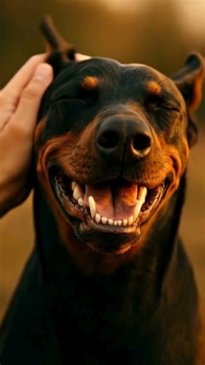 The Famous Doberman Dog Smile!