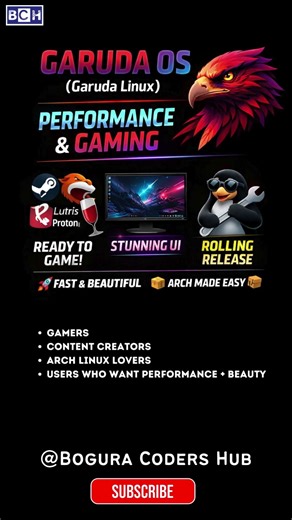 Garuda OS 🔥 The FASTEST Linux for Gaming? | This Linux Destroys Windows for Gaming 😱 | Garuda OS