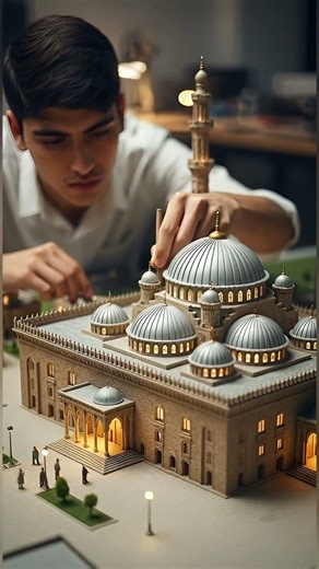 Hagia Sophia Mosque Model | Amazing Miniature Islamic Architecture 🕌#HagiaSophia #MosqueModel
