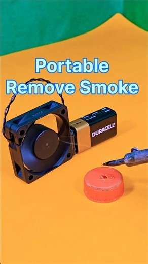 Portable Remove Smoke 💡 Simple Science Project #diy #shorts #ytshorts