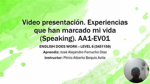 Video presentación experiencias (English Does Work - Level 6)