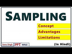 #6 SAMPLING IN HINDI | Concept, Advantages & Limitations | Marketing Research | BBA/MBA | ppt