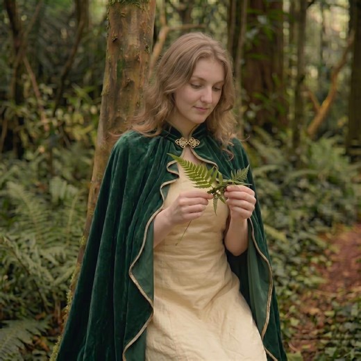 Medieval Velvet Cloak High Collar Cape – Witch Costume, Green Purple Elven LARP Renaissance Cloak - Etsy