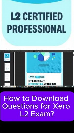 How to downlaod L2 Acessment Questions From Xero Central?