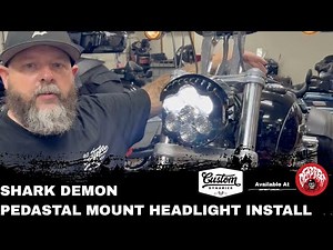 Custom Dynamics Shark Demon LED Headlight Install | Harley Dyna, Sportster & Softail
