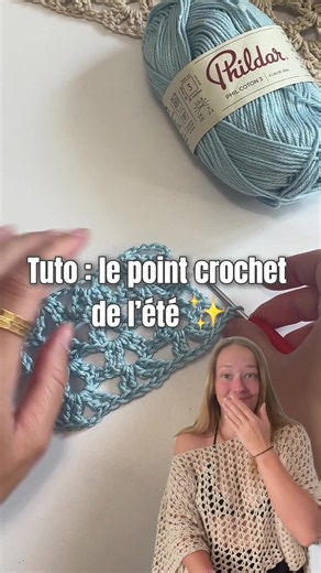 Point au crochet léger et facile pour débutant (idéal été)