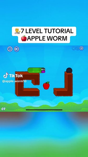 Apple worm 7 level tutorial #appleworm