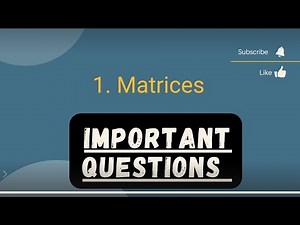 Important Questions Of Algebra | 1. Matrices | Bsc/BA maths 1st year IMPORTANT QUESTIONS | By Ak