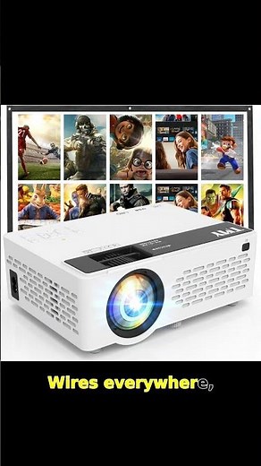 Transform any space into your personal cinema with the TMY 1080P Full HD Portable Mini Projector! ✨