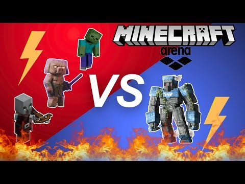 Minecraft Arena War: Golem Fighting Challenge