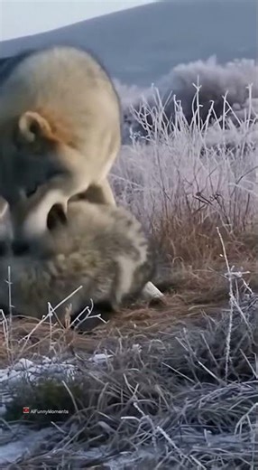 Wolves Wrestle in the Frost! 🐺❄️🐾 | Play Fight or Alpha Showdown?