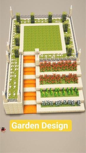 Minecraft Garden Design Idea Build Tutorial