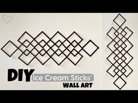 DIY Popsicle Stick Wall Art | Easy & Affordable Home Decor Idea"