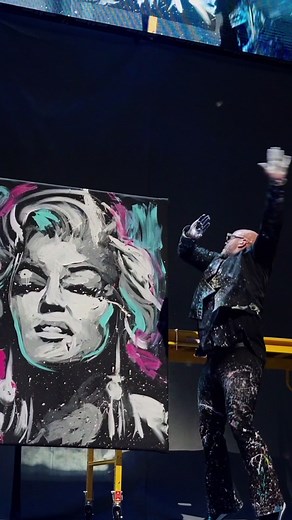 Impactful Speed Painting Performance by David Garibaldi