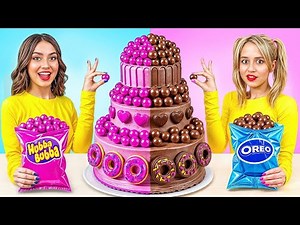 Rich VS Broke Cake Decorating Challenge | Expensive VS Cheap Ideas to Decorate by Turbo Team